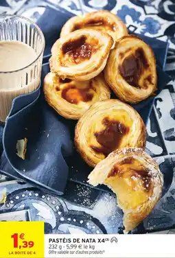 Intermarché Express Pastéis de nata x4 offre