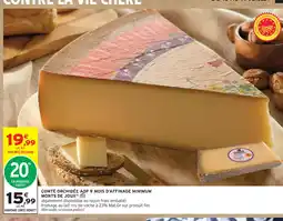 Intermarché Express Monts de joux comté orchidée aop 9 mois d'affinage minimum offre