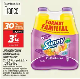 Netto Sunny delight jus multivitaminé format familial offre