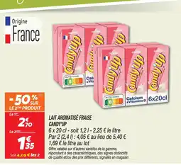Netto Candia lait aromatisé fraise candy'up offre