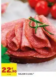 Intermarché Salami à l'ail offre