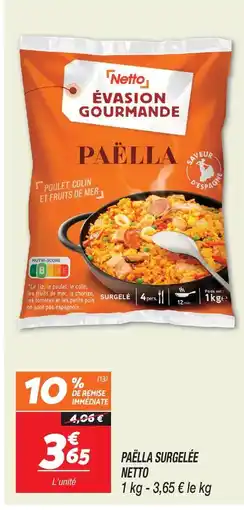 Netto Netto paëlla surgelée offre