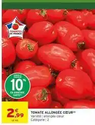 Intermarché Tomate allongee cœur offre