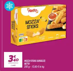 Netto Netto mozza'sticks surgelés offre