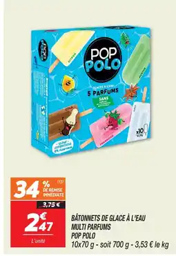 Netto Pop polo bâtonnets de glace à l'eau multi parfums offre