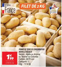 Netto Pommes de terre de consommation nouvelle récolte offre