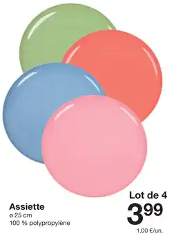 Zeeman Assiette offre