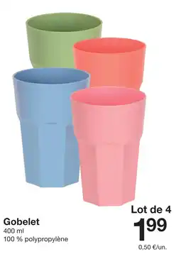 Zeeman Gobelet offre