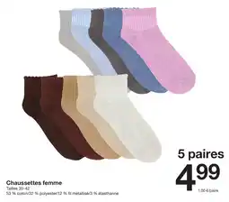 Zeeman Chaussettes femme offre