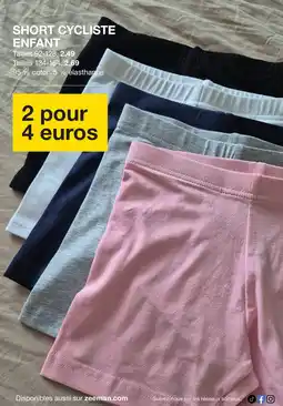 Zeeman SHORT CYCLISTE ENFANT offre