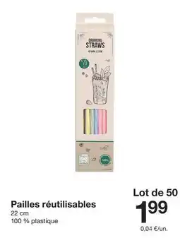 Zeeman Pailles réutilisables offre