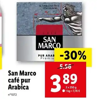 Lidl San Marco café pur Arabica offre