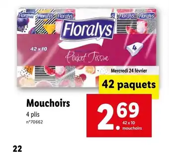 Lidl Mouchoirs offre
