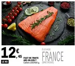 E.Leclerc FILET DE TRUITE ARC-EN-CIEL offre