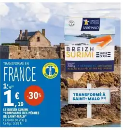 E.Leclerc Le breizh surimi compagnie des pêches de saint-malo offre