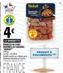E.Leclerc Hénaff Émincés de porc offre