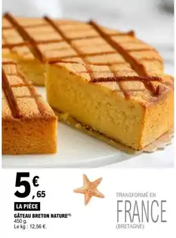 E.Leclerc Gâteau breton nature offre