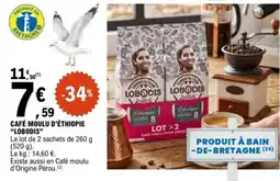 E.Leclerc LOBODIS CAFÉ MOULU offre