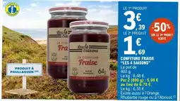 E.Leclerc Les 4 Saisons La confiture Fraise offre