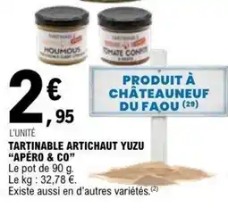 E.Leclerc TARTINABLE ARTICHAUT YUZU offre