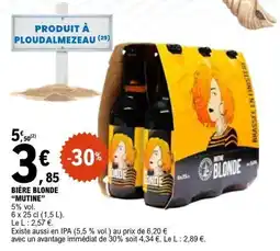 E.Leclerc Mutine biere blonde offre
