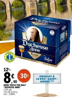 E.Leclerc Duchesse Anne biere triple pur malt offre