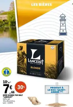 E.Leclerc Lancelot Bière Blonde pur malt offre