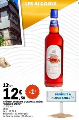 E.Leclerc Summer spritz aperitif artisana d'oranges ameres offre