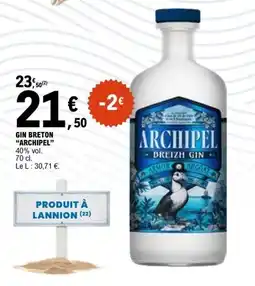 E.Leclerc ARCHIPEL BREIZH GIN offre