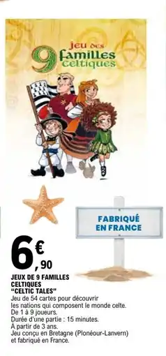 E.Leclerc JEU DES FAMILLES CELTIQUES offre