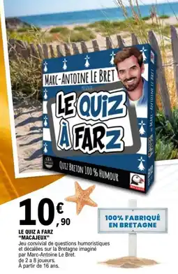 E.Leclerc MACAJEUX LE QUIZ À FARZ offre
