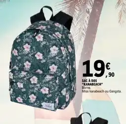 E.Leclerc Kanabeach sac a dos offre