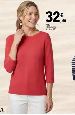 E.Leclerc PULL 100% coton offre