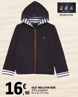 E.Leclerc BOTTI GILET MOLLETON BÉBÉ offre