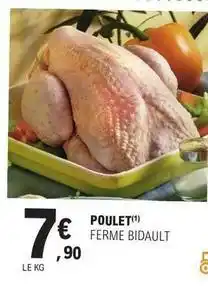 E.Leclerc Poulet ferme bidault offre
