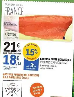 E.Leclerc E.leclerc - saumon fume norvegien offre