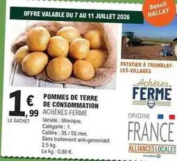 E.Leclerc Pommes de terre de consommation offre