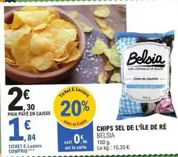 E.Leclerc E.leclerc - chips sel de l'île de ré offre