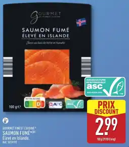 ALDI GOURMET FINEST CUISINE SAUMON FUMÉ offre