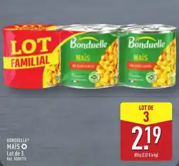 ALDI Bonduelle MAÏS offre