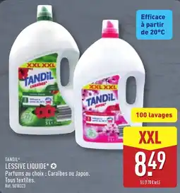 ALDI TANDIL LESSIVE LIQUIDE offre