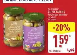 ALDI ALL SEASONS OLIVES FARCIÈS offre