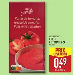 ALDI ALL SEASONS PURÉE DE TOMATES offre