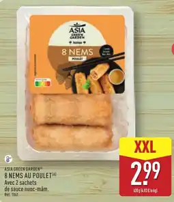 ALDI ASIA GREEN GARDEN 8 NEMS POULET offre