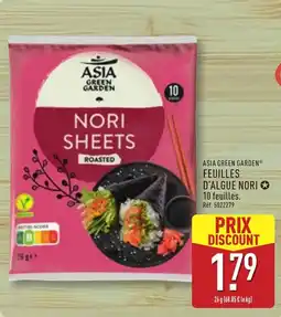 ALDI ASIA GREEN GARDEN NORI SHEETS offre