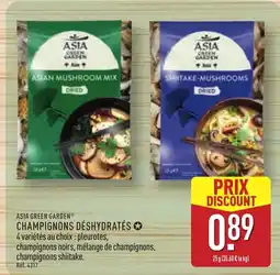 ALDI ASIA GREEN GARDEN CHAMPIGNONS DÉSHYDRATÉS offre