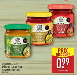 ALDI ASIA GREEN GARDEN PÂTE DE CURRY offre