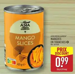 ALDI ASIA GREEN GARDEN MANGUES EN TRANCHES offre