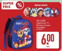ALDI PAW Patrol SAC À DOS offre