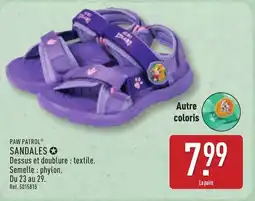 ALDI PAW PATROL SANDALES offre